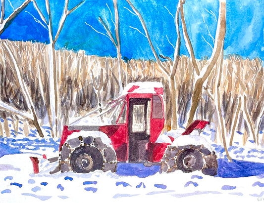 Snowy Lost Tractor