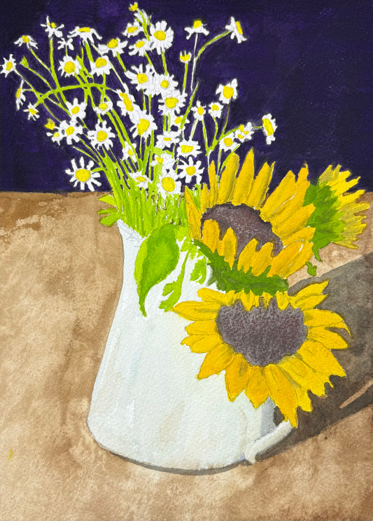 Summer Bouquet with Sunflowers